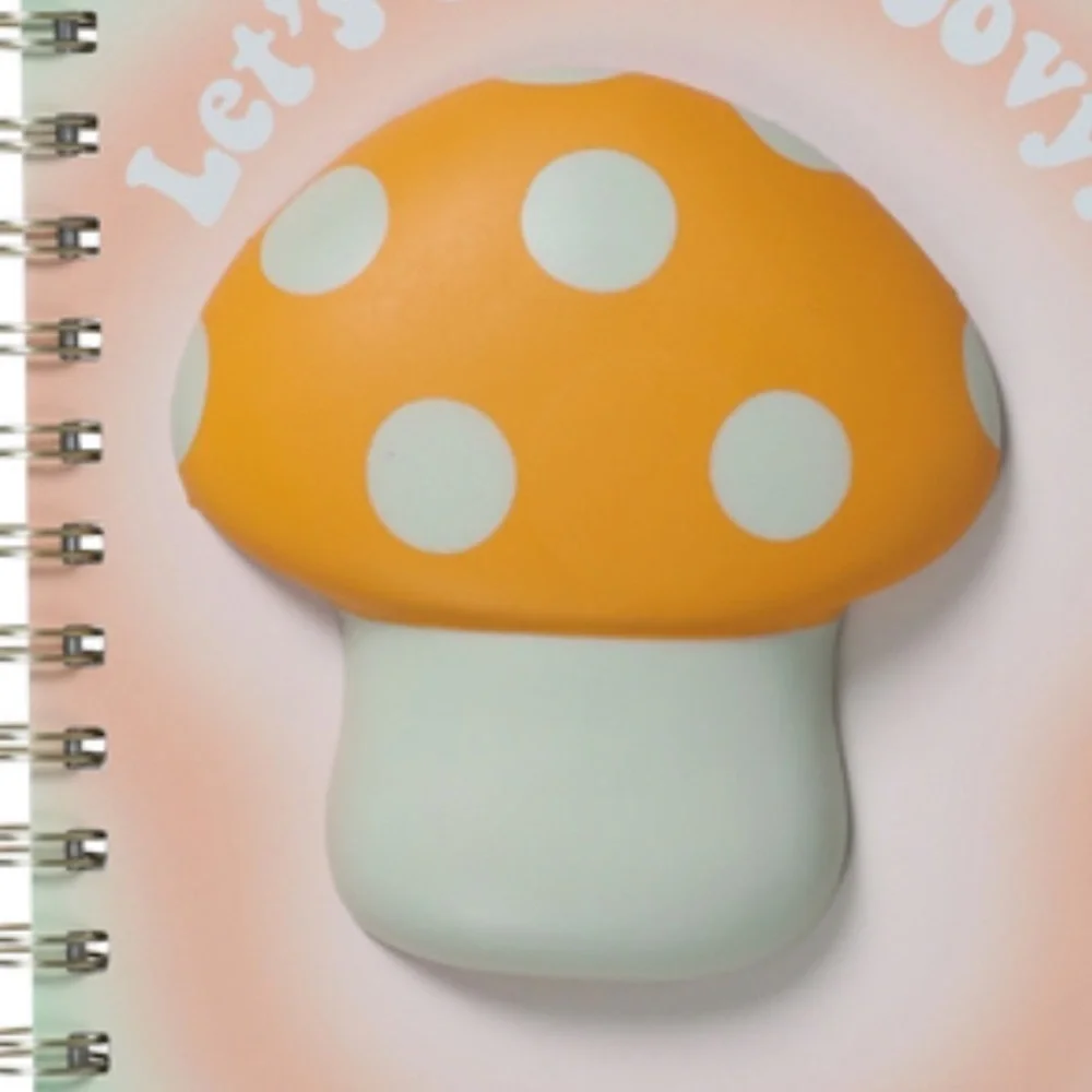 3D Mushroom Journal & Pen Set, 6in x 8.3in, NWT